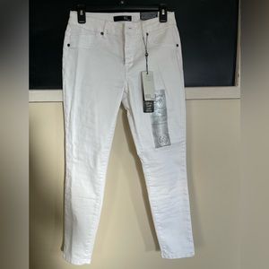 NWT 1822 Denim White Ankle Skinny Jeans Size 8